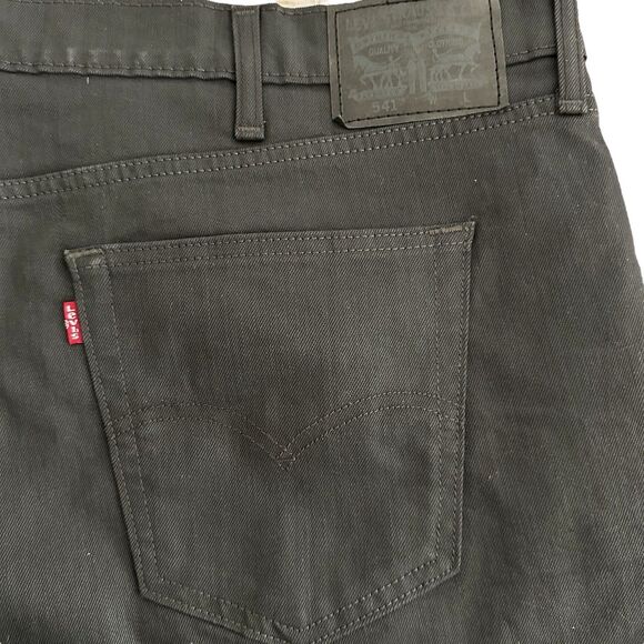 Levi's 541 Athletic Tapered Stretch Jeans Men's 50 x 30 Gray Hiphop Streetwear - Picture 3 of 4